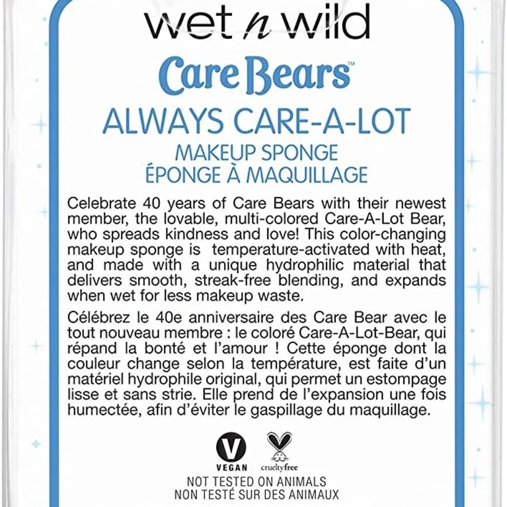 *FREE* Care Bears Wet n Wild “Always Care A Lot” Color Changing Make up Sponge